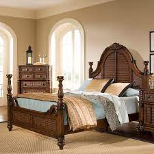Progressive Furniture Palm Court Ii Poster Bed Cocoa Brown Www Hayneedle Com Tropical Bedroom Furniture King Bedroom Furniture Progressive Furniture