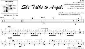 Pink Floyd Another Brick In The Wall Part 2 Bass Tab She Talks To Angels The Black Crowes Drum Sheet Music Onlinedrummer Com In 2020 Drum Sheet Music Drums Sheet Sheet Music