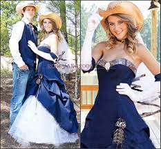New Cowboy Blue Denim Camo Wedding Dresses Maid Of Honor Country Bridal Gowns Denim Wedding Dresses Camo Wedding Dresses Blue Wedding Dresses