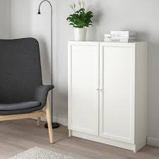 The billy bookcase is pretty straightforward to build right out of the box, or you can get creative and make elaborate storage that looks great. Billy Oxberg White Bookcase With Doors 80x30x106 Cm Ikea