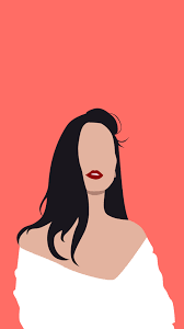 Check out this awesome no face. Minimalistic Portrait For Instagram Stories Vector Portrait Illustration Illustration Art Girl Ilustration Art