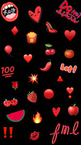 Your signature emoji according to your zodiac sign black heart. Iphone Tumblr Black Emoji Wallpaper Novocom Top