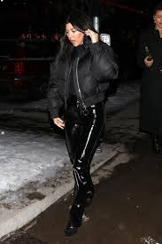 Black And Orange Bomber Jacket Womens 16 Women S Bomber Jackets Approved By The Worlds Trendiest Celebs I Am Co Kardashian Winter Style Bomber Jacket Women Kourtney Kardashian Style