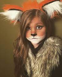 Cute And Easy Little Girl Fox Halloween Makeup Trucco Di Carnevale Halloween Ragazzo Halloween Maschere