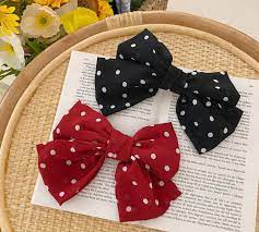 Endlich ist dieser look aus calpe auch bei uns tragbar! Girls Dots Chiffon Bows Hairpins New Kids Polka Dots Bows Hair Clip Children Princess Barrettes Hair Accessory A3840 From Summervivi 45 77 Dhgate Com