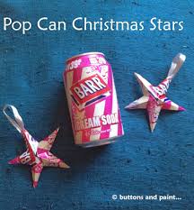 Decorating for christmas is a big business. How To Make Recycled Tin Can Star Christmas Ornaments Recycled Crafts