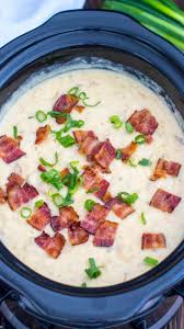 Slow Cooker Baked Potato Soup Video Sweet And Savory Meals Recipe Baked Potato Soup Slow Cooker Potato Soup Beef Soup Recipes