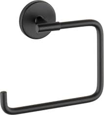 Anneau Porte Serviette Trinsic Noir Mat Towel Rings Matte Black Bathroom Faucet Delta Faucets