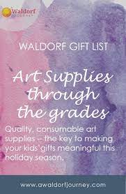 Waldorf Gift Guide Art Supplies A Waldorf Journey Kids Art Supplies Homeschool Supplies Art Supplies List