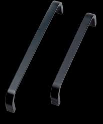 Some of the newest kitchen cabinet hardware ideas include matte black and satin brass finishes. Black Contemporary D Handles Black Handles Ahand4 Ahand3