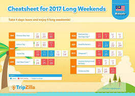 To get a long weekend break in the first 12 days of 2019 is tempting. 9 Long Weekends In Malaysia In 2017