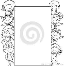 Black And White Frame Clipart 2c6e78cdb5de5b8673f296cec169b369 Kids Frame Illustration Frame Clipart For Kids Black And White 400 413 Jpeg 400 413 Kids Frames Frame Clipart Frame