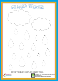 Water wise worksheet the water cycle how much do you know? Cloud Trace Worksheet Preschoolplanet