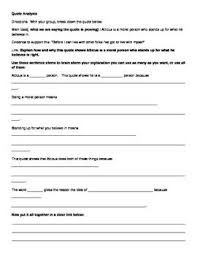 To Kill A Mockingbird Quote Analysis Worksheets To Kill A Mockingbird Sentence Stems Analysis