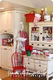 Shabby Country Kitchen Deco Maison Cuisine Rouge Et Blanche Maisons Vintage