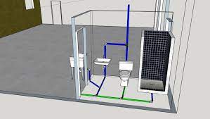 How to start sanitary & plumbing design layout | sanitary layout plan this video will show the actual details on how to layout for a toilet and bath sewer line for an arab toilet bathroom plumbing plans pin on drawing rendering dimensions. Garage Bathroom Rough In Piping Terry Love Plumbing Advice Remodel Diy Professional Forum