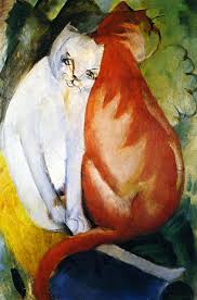 Galerii De Arta Franz Marc 8 Februarie 1880 4 Martie 1916 Pictor Expresionist German Cat Art Cat Painting Franz Marc