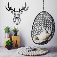 unique home office or creative studio design idea homeofficedecor officedesigninspiration metal wall decor unique office design deer wall