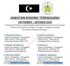 Jawatan kosong terkini kerajaan 2021. Terengganu Senarai Jawatan Jawatan Kosong Malaysia Facebook