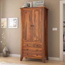 See more ideas about wood wardrobe, wooden wardrobe, wardrobe closet. Georgia Rustic Solid Wood Wardrobe Armoire Closet With 4 Drawers