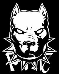 Black And White Pitbull Logo Drawn Pitbull Angry Animal Pencil And In Color Drawn Pitbull Angry Animal Good Ideas In 2020 Pitbull Tattoo Pitbull Images Pitbull Art