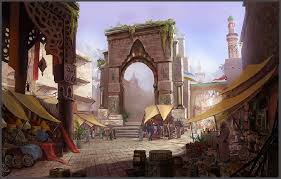 Developer Blog Port Nyanzaru Environment Art Neverwinter Fantasy Landscape Environment Concept Art Fantasy Places
