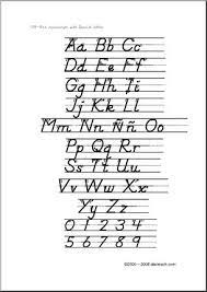 From the a to the z in spanish. Spanish Chart Manuscript Letters Aa Zz Dn Style Font With Arrows Abcteach