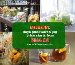 Bekas kuih raya berkualiti ada yang kaca, plastik & tupperware. Raya Glassware And Jug You Can Find In Mr D I Y Price Starts From Rm4 90 Mr D I Y Blog