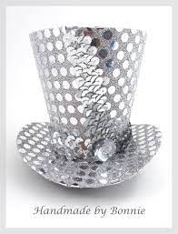 Tiny Top Hat Silver Shine Disco Ball By Bonniemadedesigns On Etsy Crazy Hats Cute Hats Mad Hatter Hats