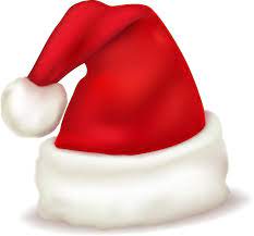 Christmas Santa Hat Clipart Santa Claus Cap Christmas Stickers