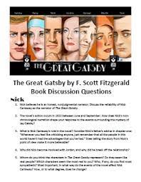 Discussion Questions For The Great Gatsby Topeka Shawnee County Public Library