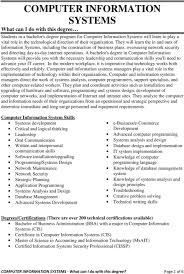 Discussed basics terms used in dbms like what is data, information, database, dbms, file system, need of. Computer Information Systems What Can I Do With This Degree Pdf Free Download