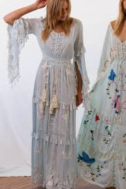 Little Bear Hand Embroidered Maxi Dress Baby Baby Blue With Ivory Embroidery Vestidos Looks Roupas