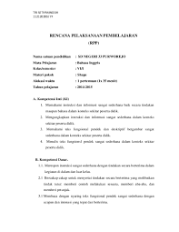 Sd n kedungsari 2 magelang. Doc Rpp Telling Time Docx Tri Setiya Academia Edu