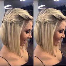 Image Result For Bridesmaid Hair Straight Short Hair Styles Hair Styles Hairstyle