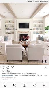 Layout Idea 2 2 Parallel Couches White Living Room Decor Farm House Living Room Living Room With Fireplace