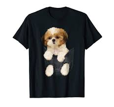 Enjoy massive discounts on the best electric bikes products: Shih Tzu Puppy In Pocket T Shirt Buy Online In Andorra At Andorra Desertcart Com Productid 216765965