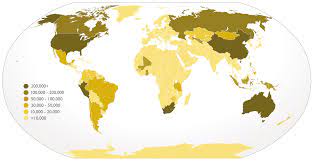 In 2007 increasing production from other countries and declining production from south africa meant that china became the largest producer, although no country has approached the scale of south africa's period of peak production during the late 1960s and early 1970s. List Of Countries By Gold Production Wikipedia