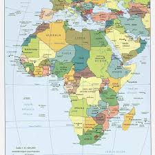 Shapefiles contain a single class of vector data such as points, lines, or polygons. Various Maps Showing How Big Africa Is