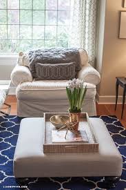 Discover design inspiration from a for a trendy california cool look, pair navy blue walls with a modern gray couch and plenty of in general, gray living room decorations offer a chance to liven up the mood, so don't be afraid to. My Home Tour My Living Room In Navy And Gold Lia Griffith