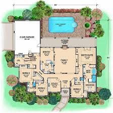 Sims house is one images from 28 inspiring sims 3 4 bedroom house design photo of home plans & blueprints photos gallery. European Style House Plans 3681 Square Foot Home 1 Story 4 Bedroom And 3 Bath 3 Garage Stalls By Monster House Plans Luxury House Plans Floor Plan Design