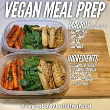 Vegan Fitness Nutrition Info On Instagram Simple Meal Prep Idea If You Haven T Noticed I Keep It Simple Vegan Meal Plans Fitness Meal Prep Workout Food