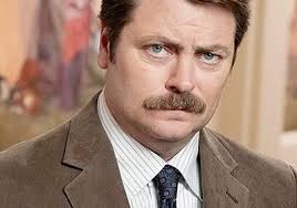 How to grow a painter's brush mustache. Ron Swanson Mustache Quotes Quotesgram