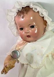 Rare 1930s Silver Bell Rattle for 20" Dy-Dee Lou