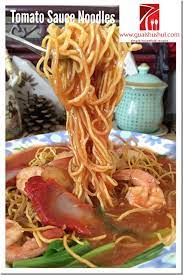 Mee sup tomato tulang daging. Sarawak Crispy Tomato Ketchup Noodles ç ‚æœ¥è¶ŠèŒ„æ±ç‚'é¢ Guai Shu Shu