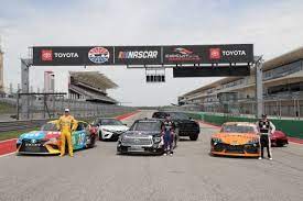 Nascar racers carry 17 gallons of liquid that is designed when jeff gordon and kevin harvick attacked brad kesloski, there stood a nascar official in between. Speedway Motorsports Names Toyota The Official Vehicles Of Nascar At Cota And Entitlement Partner For The Toyota Tundra 225 Epicos