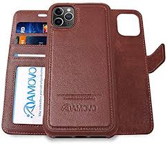Iphone 11 pro max 6.5 inch waterproof case. Amazon Com Amovo Leather Case For Iphone 11 Pro Max 6 5 Genuine Leather Iphone 11 Pro Max Wallet Case Detachable Leather Case Iphone Cases Wallet Case