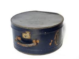 French Victorian Hat Box Cardboard Navy 1900 St Tropez Etsy Victorian Hats French Victorian Travel Style