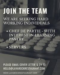 To apply please submit your full resume including cover letter to: Lava Rock Restaurant Added A New Photo Lava Rock Restaurant