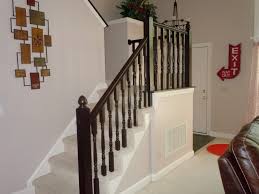 How to refinish wood stairs. Remodelaholic Diy Stair Banister Makeover Using Gel Stain